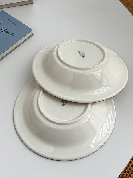 YASUKI Minja Retro Striped Ceramic Soup Bowl from YASUKI