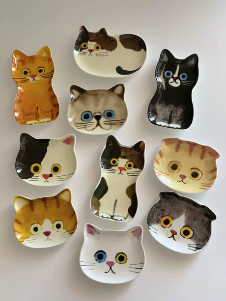 YASUKI Felicity Adorable Ceramic Cat Dish from YASUKI