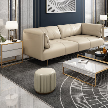 QUANMU Juniper Luxe Soft Leather Stool from QUANMU