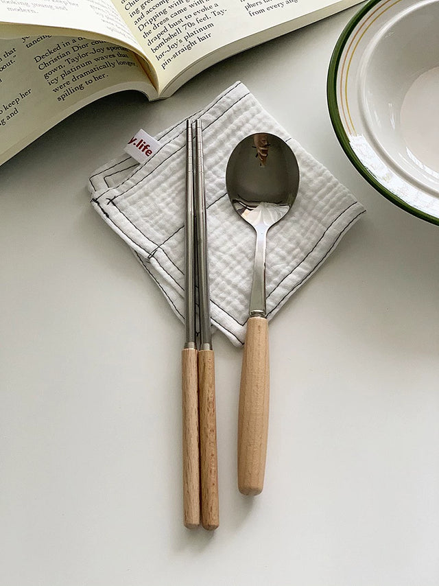 YASUKI Oliver Vintage Wooden Chopsticks Set from YASUKI