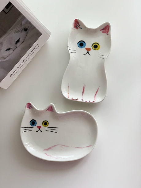 YASUKI Felicity Adorable Ceramic Cat Dish from YASUKI
