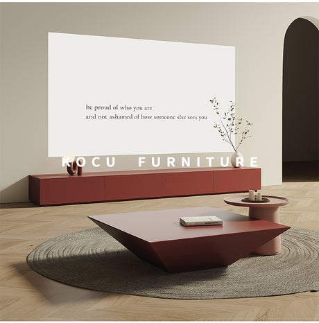 KOCU HOME Santiago Elegant Custom Solid Wood TV Cabinet from KOCU HOME