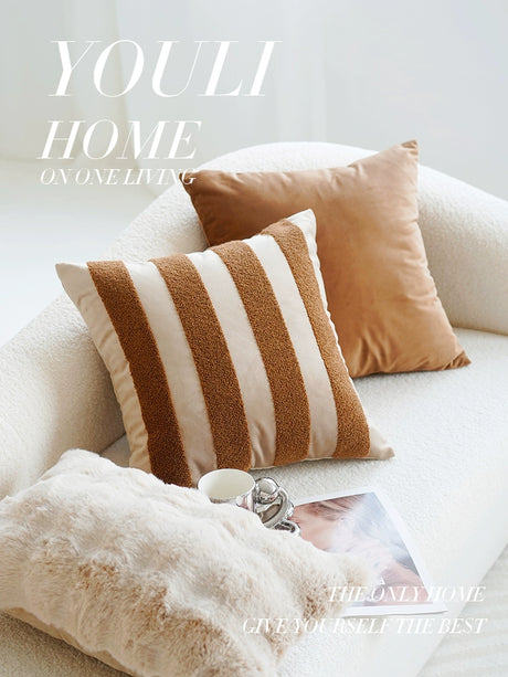 YOULI Beatrix Elegant Embroidered Velvet Pillow Sleeve from YOULI