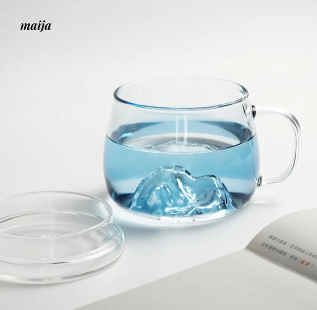 Mount Fuji Blue Gradient Glass from maija