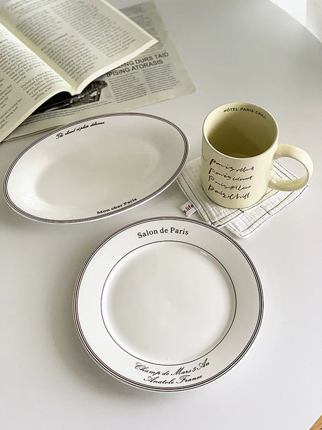 YASUKI JINWEI Elegant Ceramics Breakfast Tableware from YASUKI