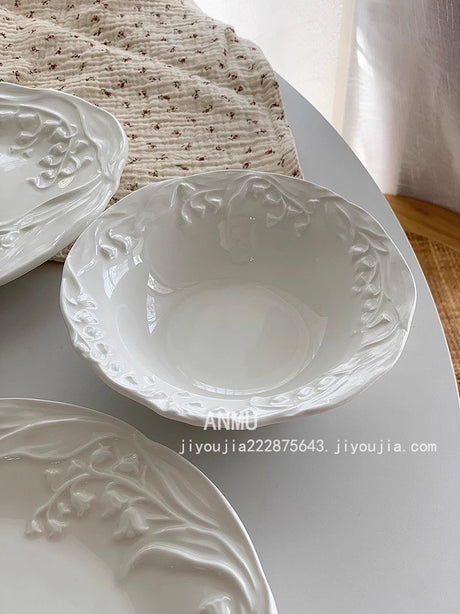 YASUKI Isabelle Exquisite Rustic Relief Salad Bowl from YASUKI