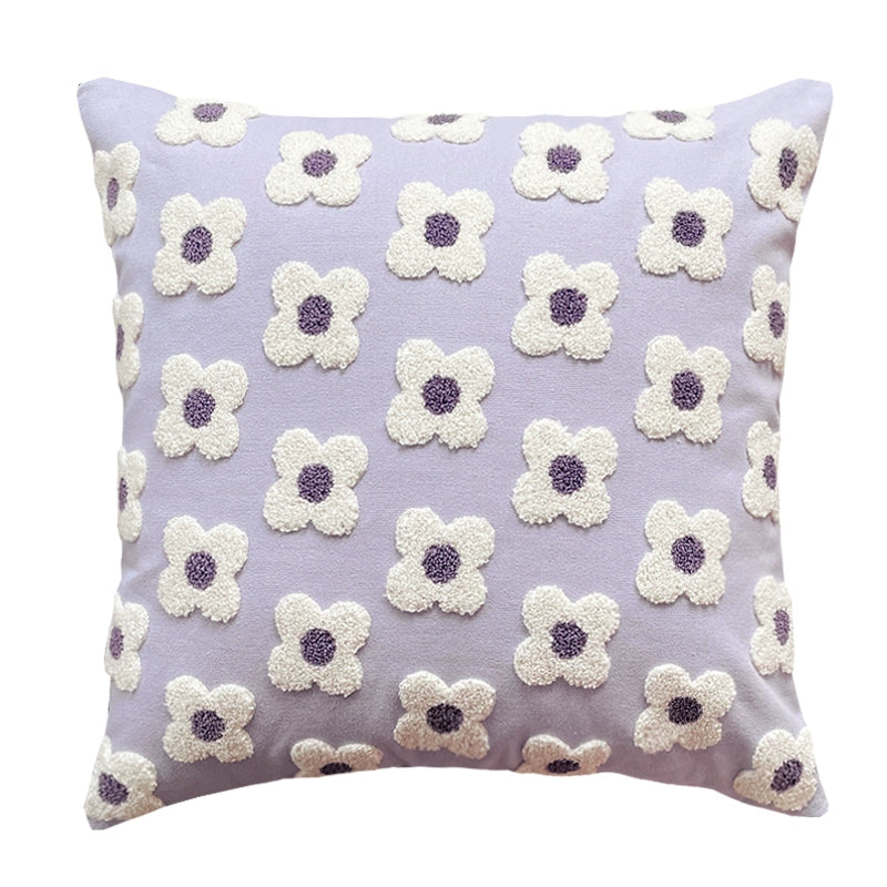 YOULI Cedric Plush Velvet Daisy Accent Pillow from YOULI