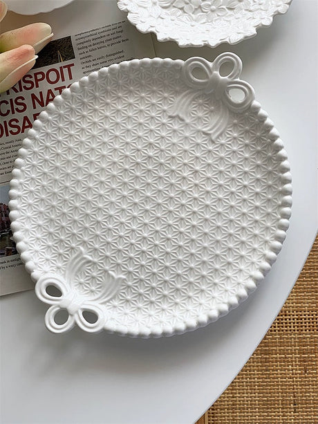 YASUKI Felix Organic Ceramic Beaded Plate from YASUKI