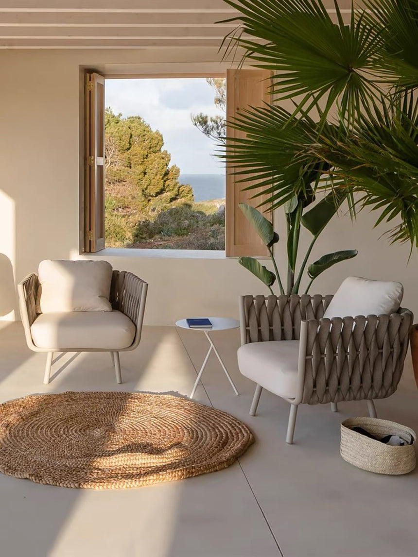 RATTAN SPACE Alhambra Waterproof Nordic Garden Chair Set from RATTAN SPACE