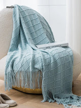 Rhombus Tassel Throws from hellolife