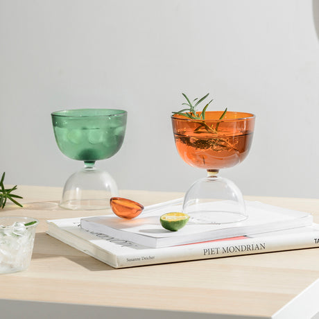 MOMO'S TALK Haruki Elegant Insulated Colorful Glass Cup from MOMO'S TALK