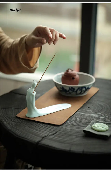 Celadon Deity Incense Holder from maija