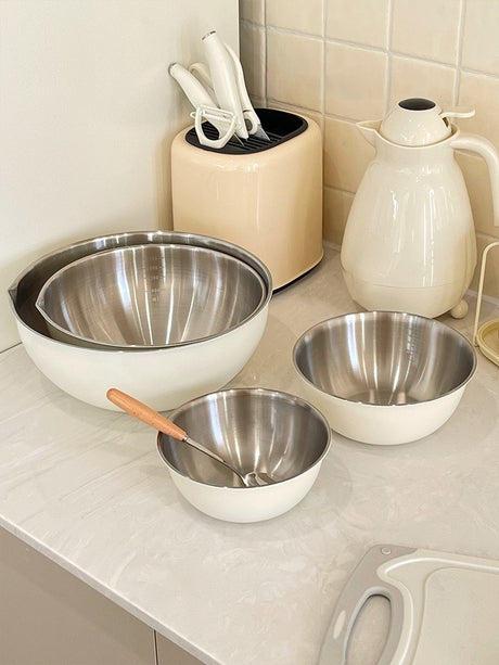 SUCO Akihiko Elegant Stainless Steel Salad Bowl from SUCO