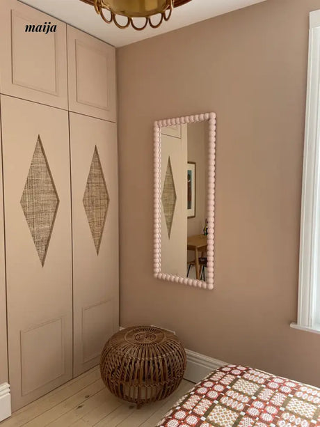 [Pre-Order] Jade Beaded Square Mirror from maija