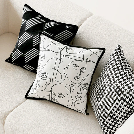 YOULI Jasper Luxe White Line Pillowcase Sofa Set from YOULI