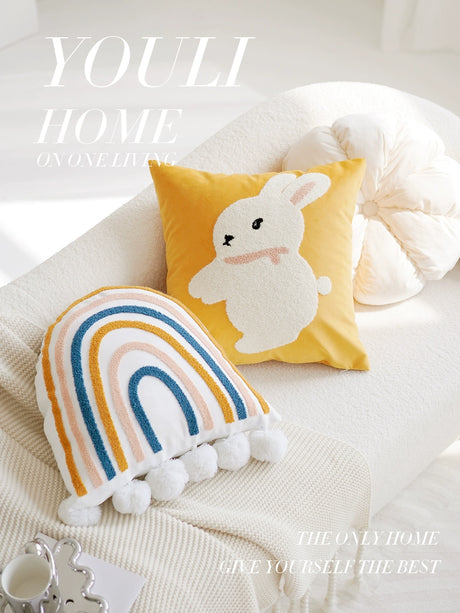 YOULI Jasper Adorable Cartoon Rabbit Pillowcase Sofa Accessory from YOULI
