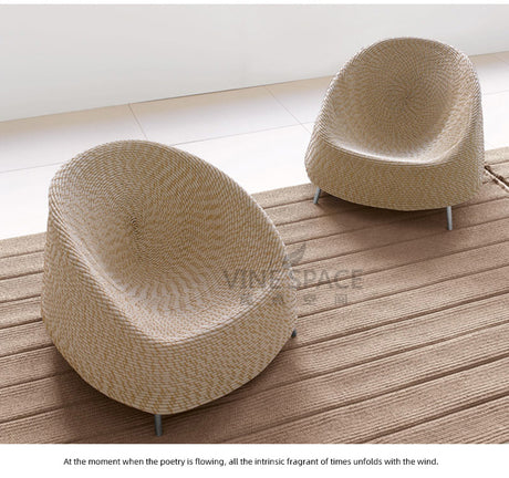 RATTAN SPACE Isolde Light Luxury Balcony Chair from RATTAN SPACE