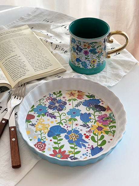 YASUKI Livia Elegant Floral Ceramic Cup from YASUKI