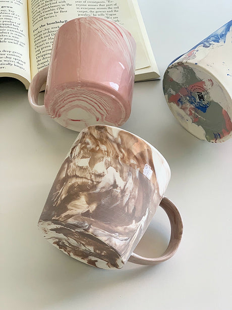 YASUKI Oliver Modern Marble Design Ceramic Date Bowl from YASUKI
