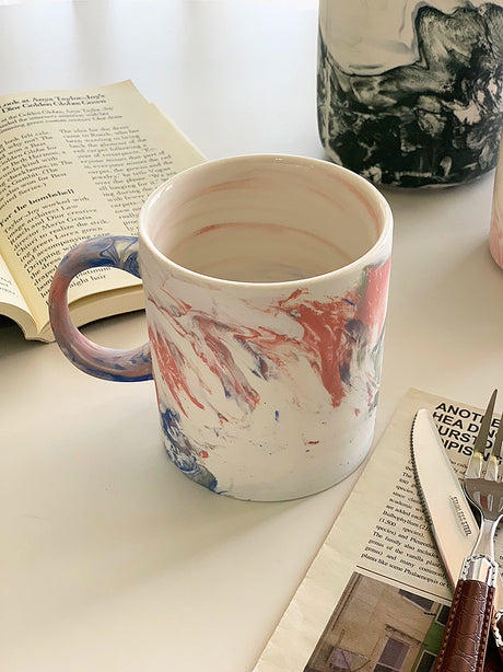 YASUKI Oliver Modern Marble Design Ceramic Date Bowl from YASUKI