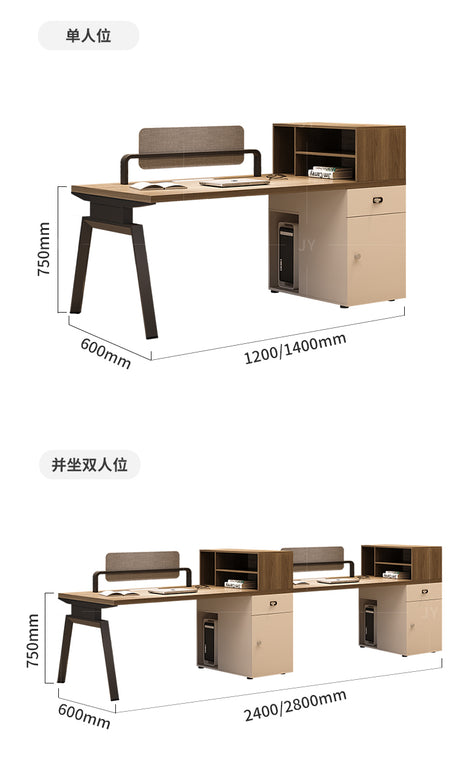 MUTINI LUCAS Sleek Modern Office Desk Set from MUTINI