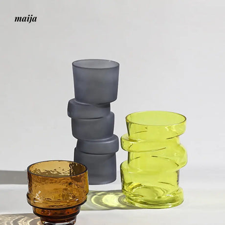 Stacked Glass Tinted Vase from maija