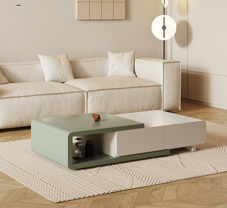 KOCU HOME Catania Rustic Retractable Solid Wood Table from KOCU HOME