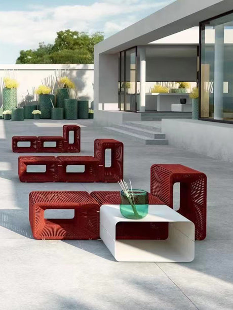 RATTAN SPACE Azura Rustic Vines Single Chair Garden Set from RATTAN SPACE
