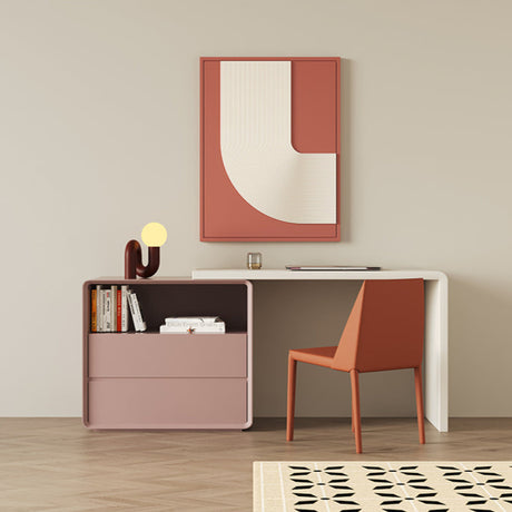 KOCU HOME Lysander Contemporary Solid Wood Double Desk from KOCU HOME