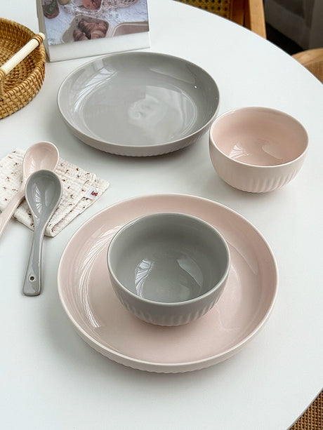 YASUKI Min-Jun Elegant Underglaze Ceramic Tableware Set from YASUKI