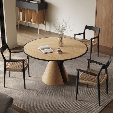 QUANMU Hiroshi Elegant Oak Dining Set from QUANMU