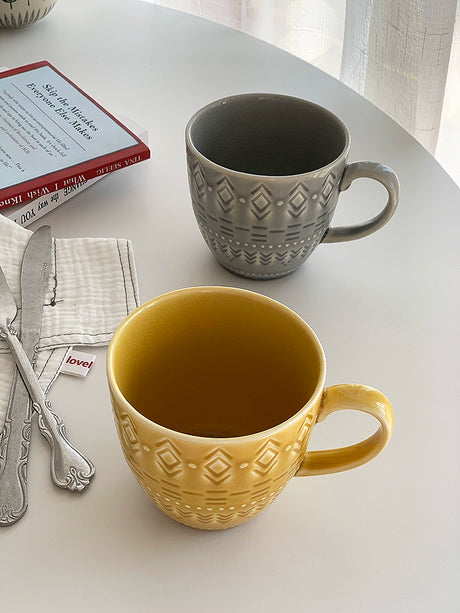 YASUKI Ignacio Elegant Art Relief Mug from YASUKI