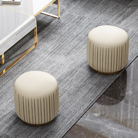 QUANMU Juniper Luxe Soft Leather Stool from QUANMU