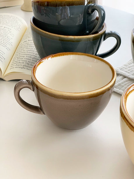 YASUKI Evangeline Vintage French-Inspired Ceramic Tea Cup from YASUKI