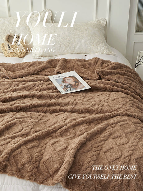 YOULI Oliver All-Season Non-Slip Plush Sofa Duvet from YOULI