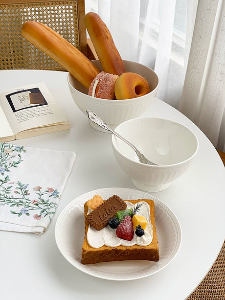 YASUKI Alaric Exquisite Beads Ceramic Soup Bowl from YASUKI