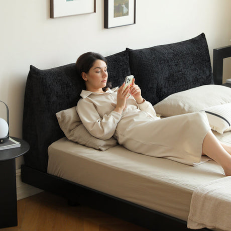 HANKE Yamato Rustic Luxury Soft Bag Bedside Double Bed from HANKE