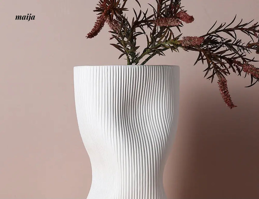 Klein Textured Ceramic Vase from maija