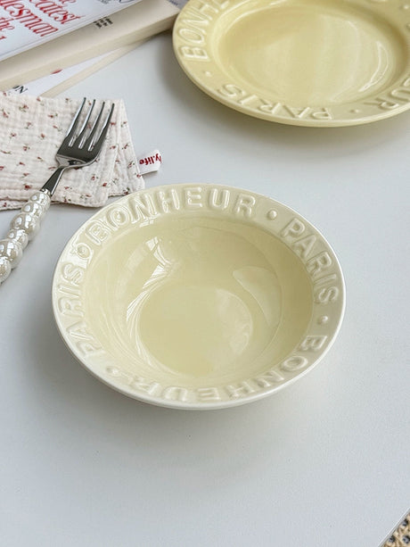 YASUKI Jisoo Elegant Matte Ceramic Plate from YASUKI