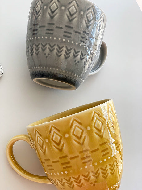 YASUKI Ignacio Elegant Art Relief Mug from YASUKI