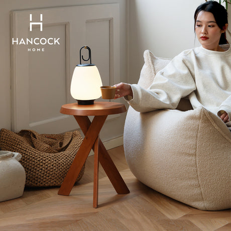 HANKE Zephyra Sleek Natural Wood Minimalistic Coffee Table from HANKE