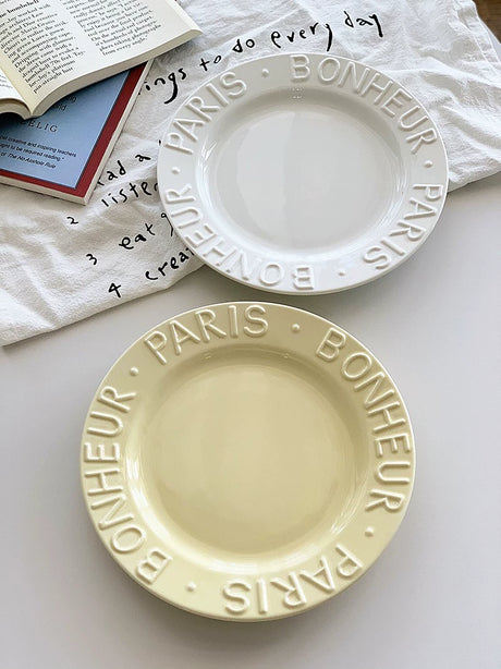 YASUKI Jisoo Elegant Matte Ceramic Plate from YASUKI