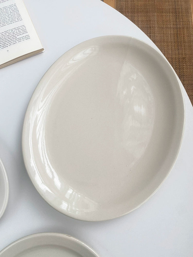 YASUKI Chenhao Minimalist INS Texture White Ceramic Bowl from YASUKI