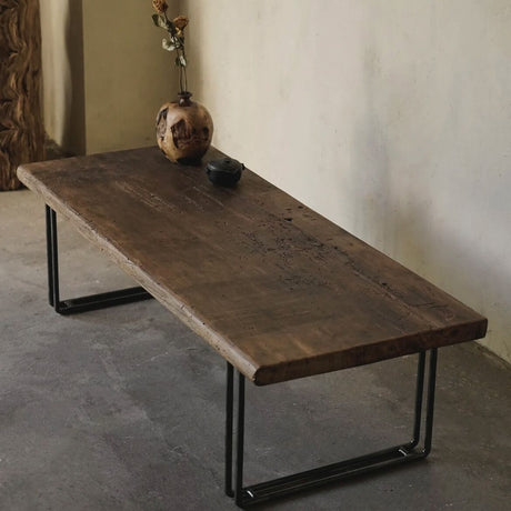 JINYI Munakata Elegant Rustic Solid Wood Dining Table from JINYI