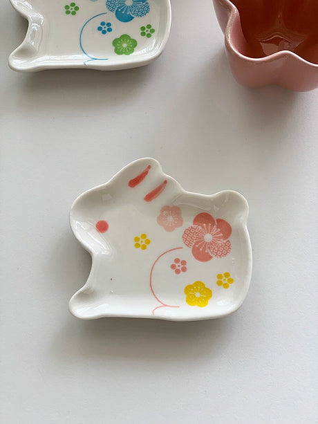 YASUKI Amelia Adorable Cherry Bunny Sauce Plate from YASUKI