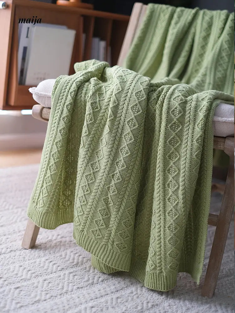 Rib Knit Throw & Cushion from maija