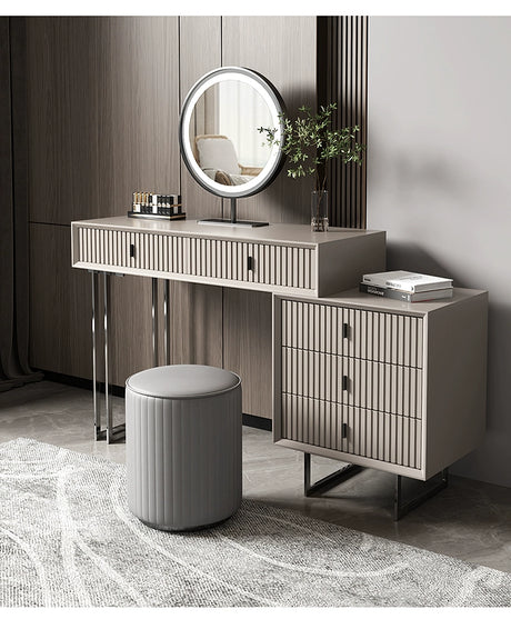 APARTMENT NO.7 Jamie Sleek Stainless Steel Bedroom Dressing Table from APARTMENT NO.7