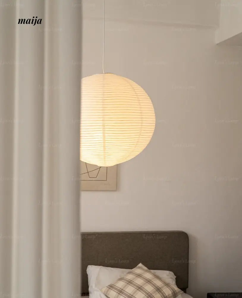 Wind Japanese Paper Lampshade from Lynn's Lamp