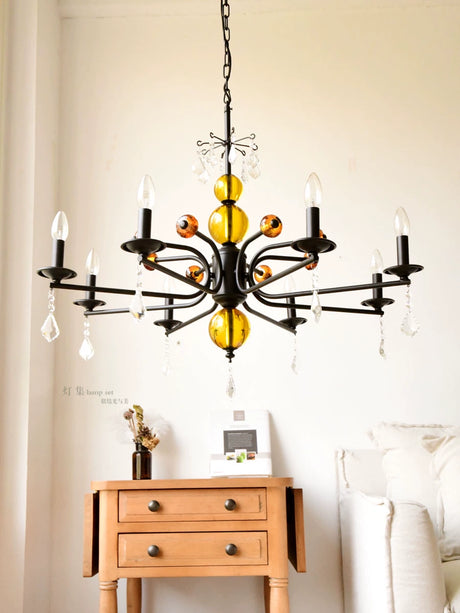NANCY Symphony Nordic Retro Chandelier Living Room Lamp from NANCY