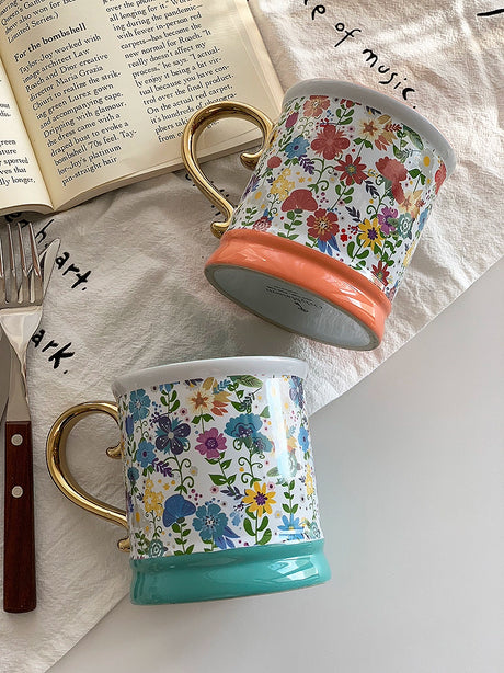 YASUKI Livia Elegant Floral Ceramic Cup from YASUKI